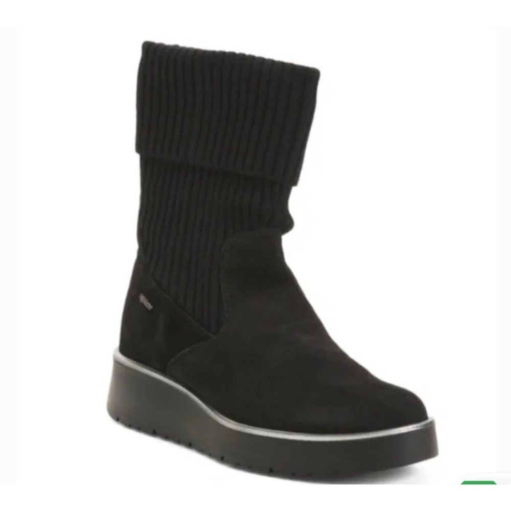 IGI&CO Size 5‎ Women's Black Fold Over Cuff Booties NWT